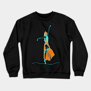 RETRO DANCING GIRL Crewneck Sweatshirt